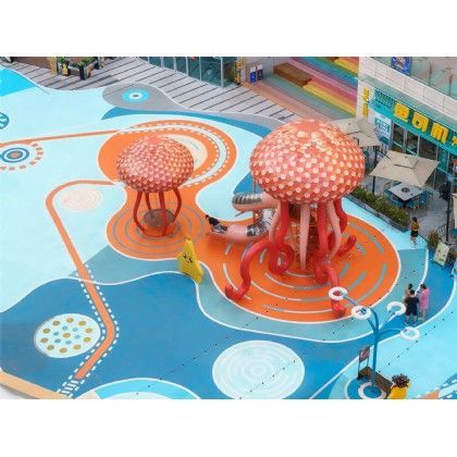 水母不锈钢滑梯