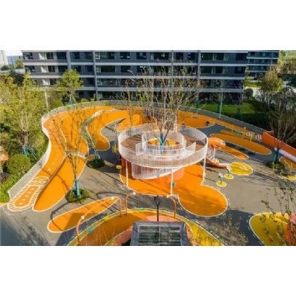 小区游乐场不锈钢滑梯