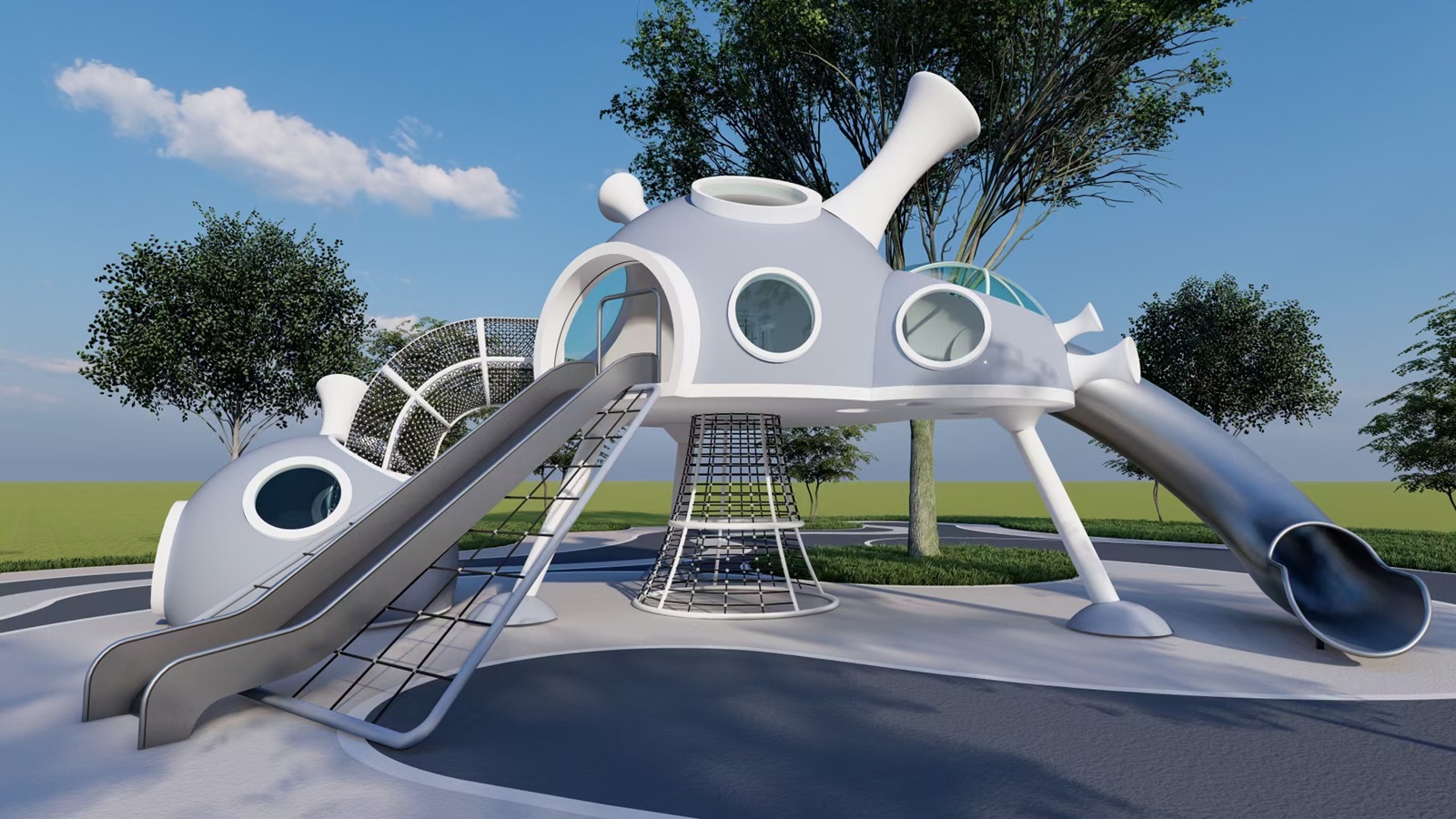 星际乐园球体滑梯