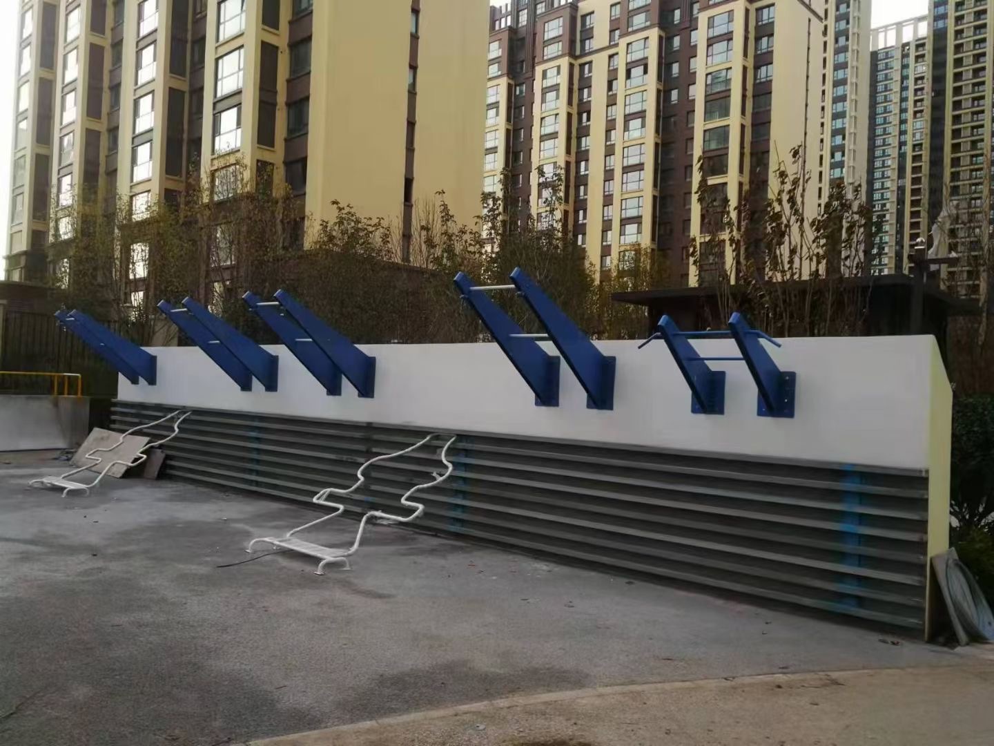 小区健身墙