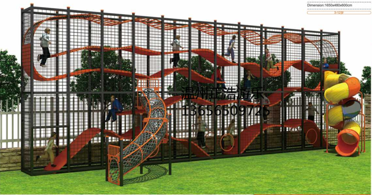 户外立体迷宫呼啦墙