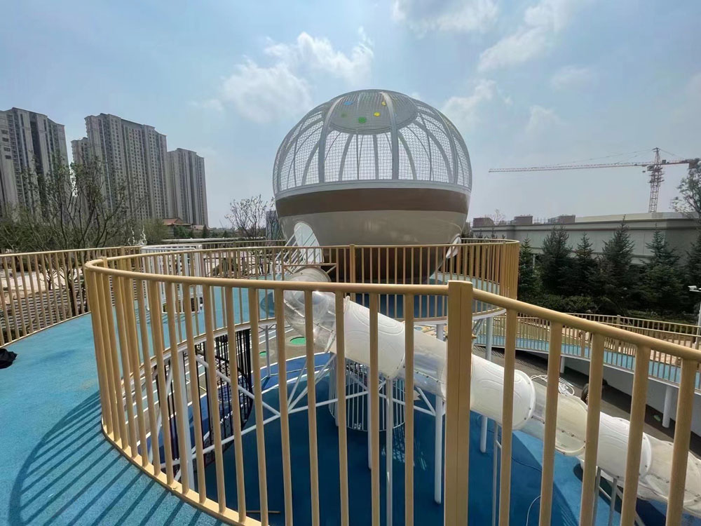 不锈钢滑梯组合廊桥连廊 (5)