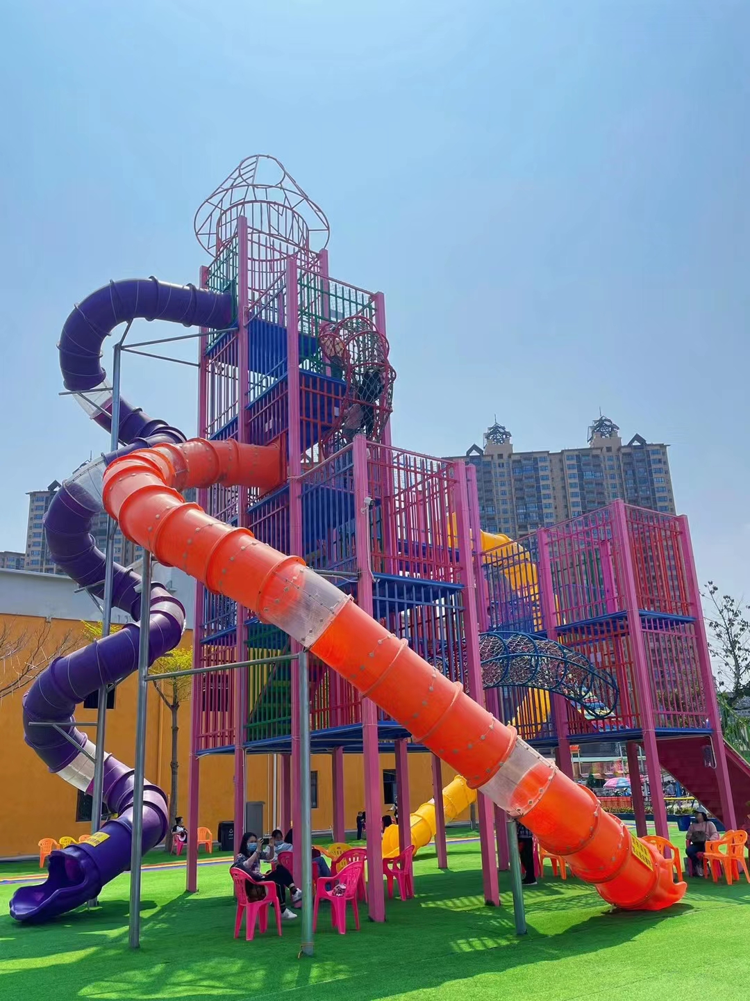 飞天城堡组合滑梯无动力乐园 (33)