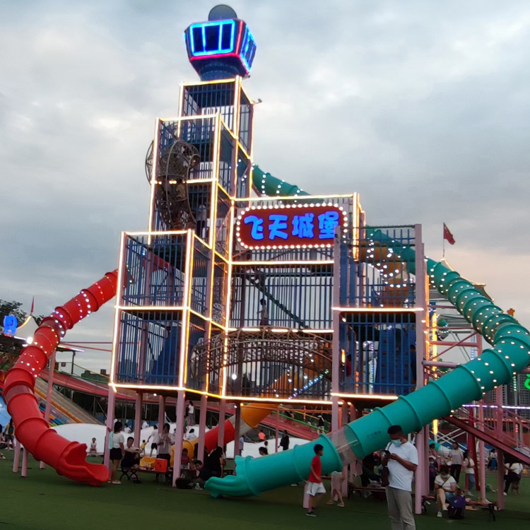 飞天城堡组合滑梯无动力乐园 (9)